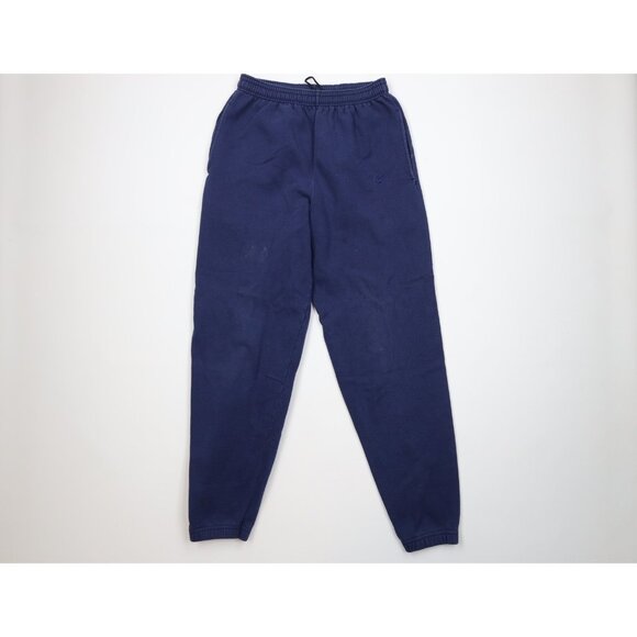 Vtg 90s Nike Mens Medium Faded Travis Scott Mini Swoosh Joggers Sweatpants USA - Picture 1 of 16